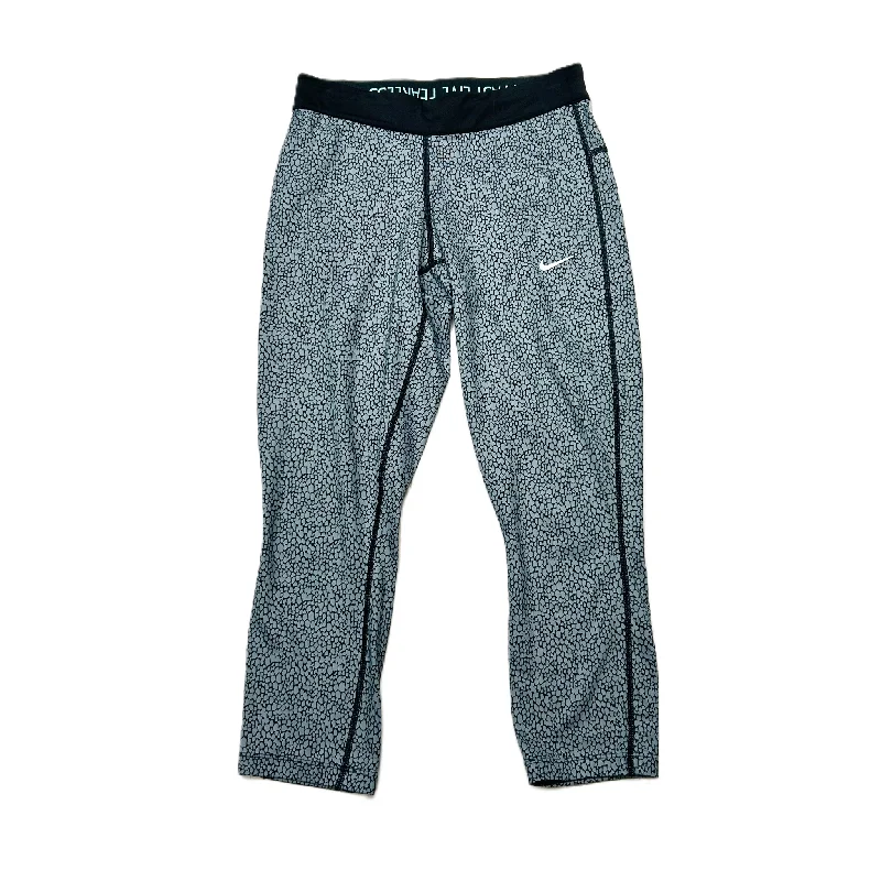 Celebrity Style Blue Athletic Leggings Capris By Nike Apparel, Size: S