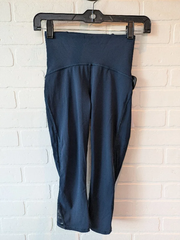 Sports Cool Blue Athletic Leggings Capris Lululemon, Size 2