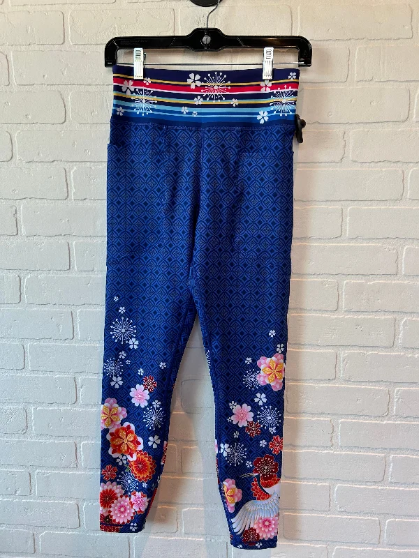 European Plan Blue Athletic Leggings Johnny Was, Size 4