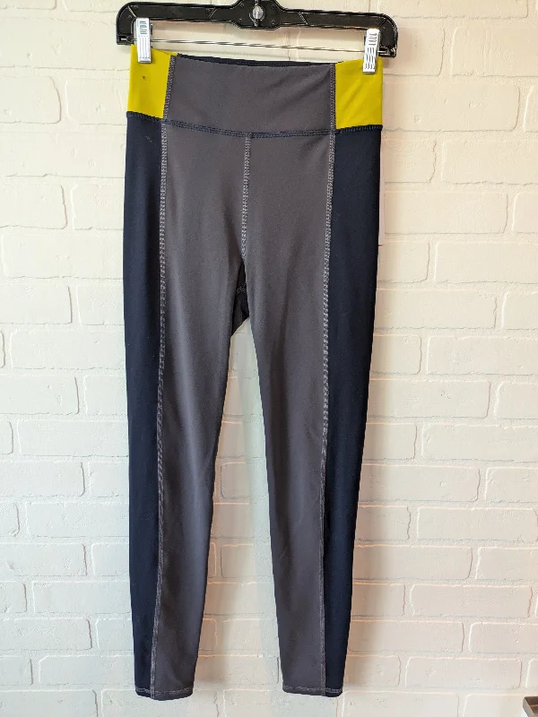 Stylish Fit Blue & Grey Athletic Leggings Boden, Size 6