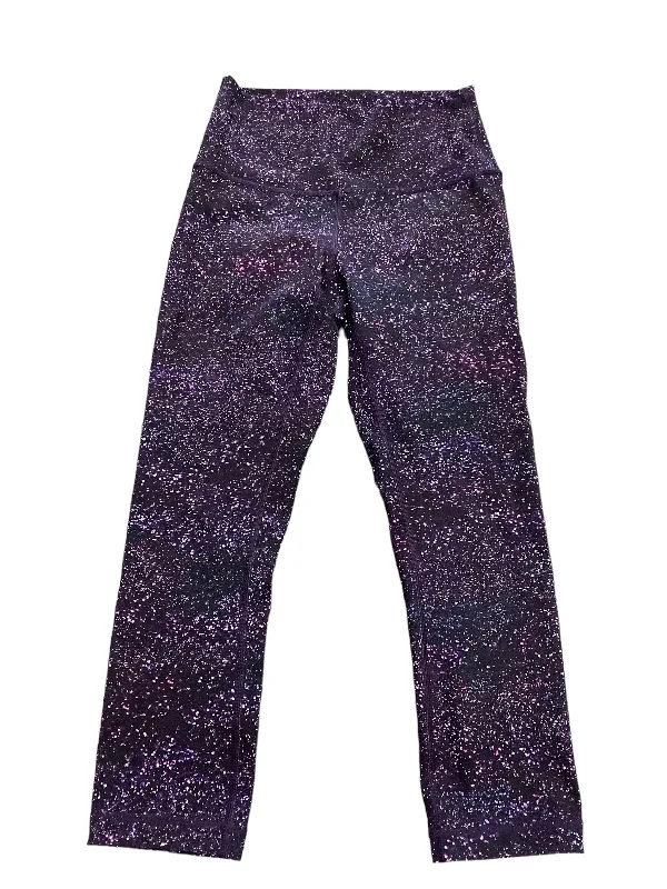 Comfortable And Simple Blue & Pink Athletic Leggings Lululemon, Size 4