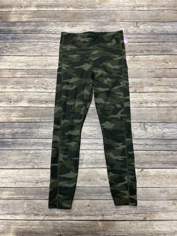 Classic Design Camouflage Print Athletic Leggings Athleta, Size S