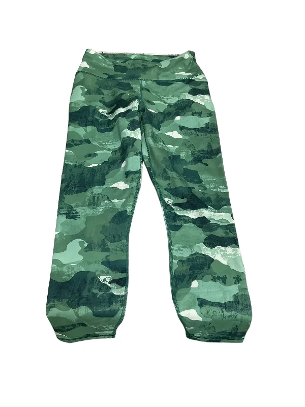 Comfy Pants Green Athletic Leggings Fabletics, Size M