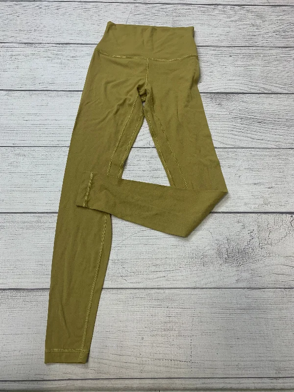 Printed Patterns Green Athletic Leggings Lululemon, Size 4