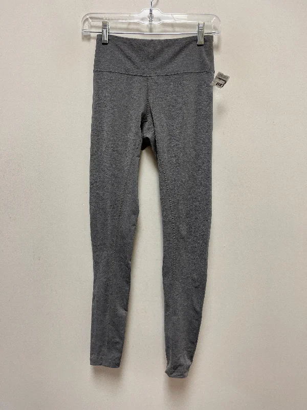 Girl Style Grey Athletic Leggings Asics, Size Xs
