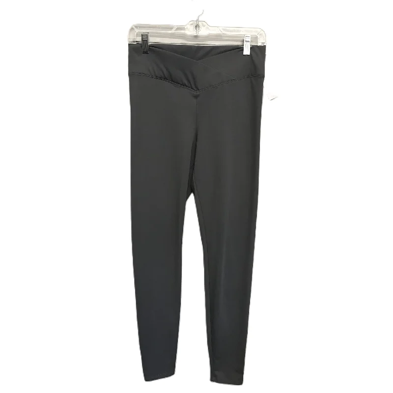 Hooded design Grey Athletic Leggings By Express, Size: S