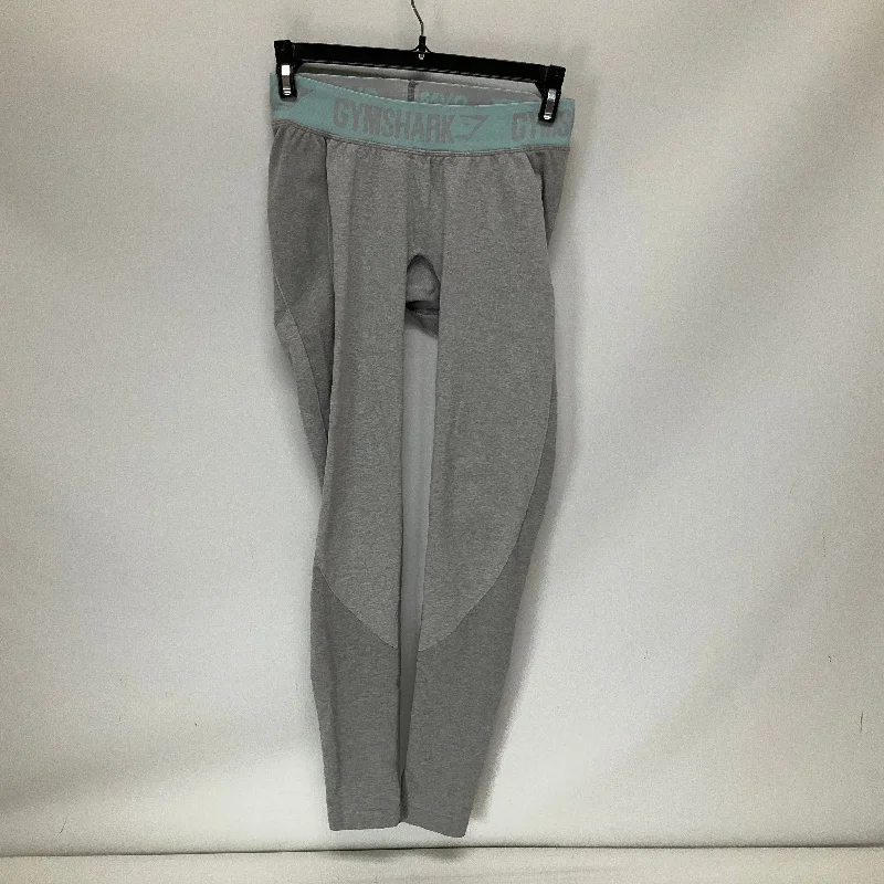 Fashion Must-have Grey Athletic Leggings Gym Shark, Size S
