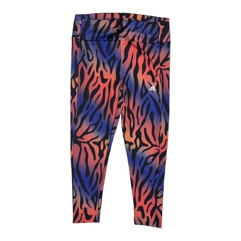 Refreshing Design Multi-colored ADIDAS ATHLETIC LEGGINGS, Size XL