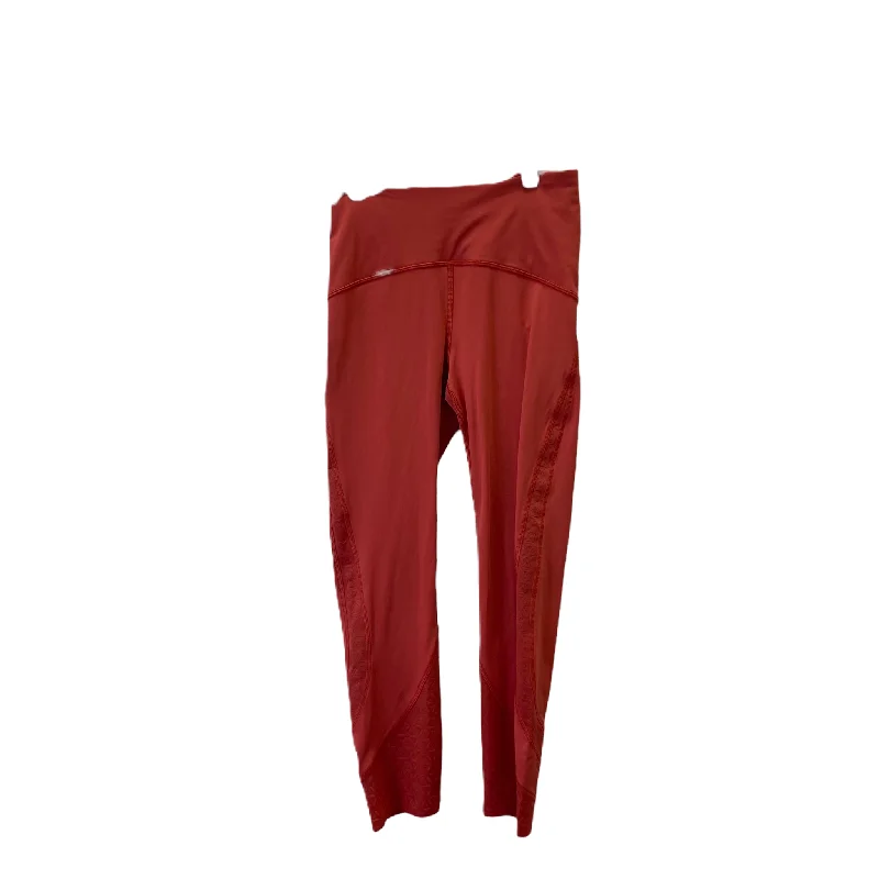 Breathable Style Orange Athletic Leggings By Lululemon, Size: Xs