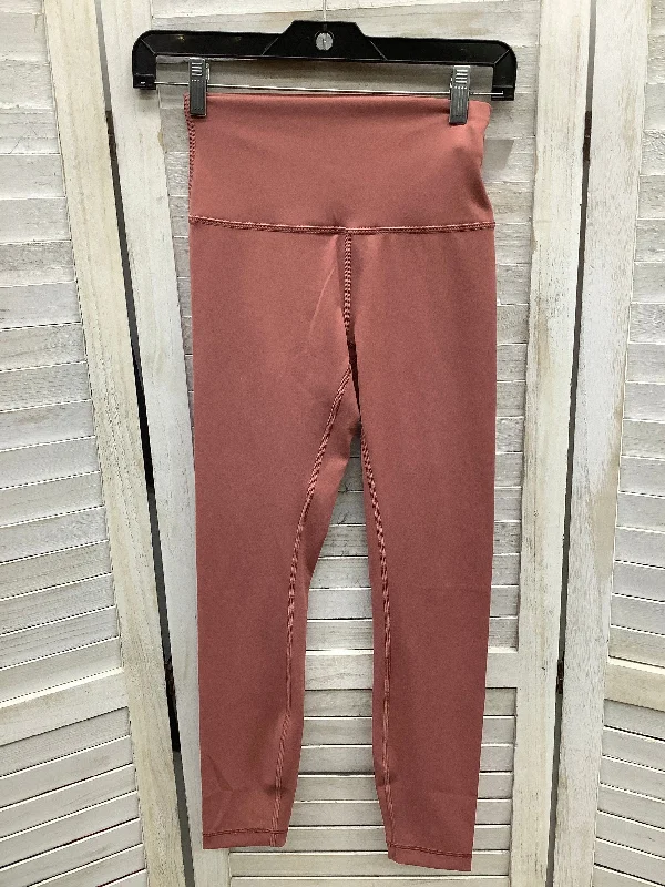 Simple Matching Pink Athletic Leggings Lululemon, Size 4