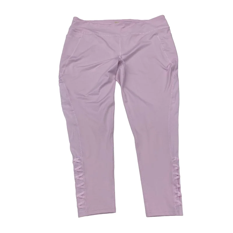 Lazy Style PURPLE ATHLETIC LEGGINGS by TEK GEAR Size:2X