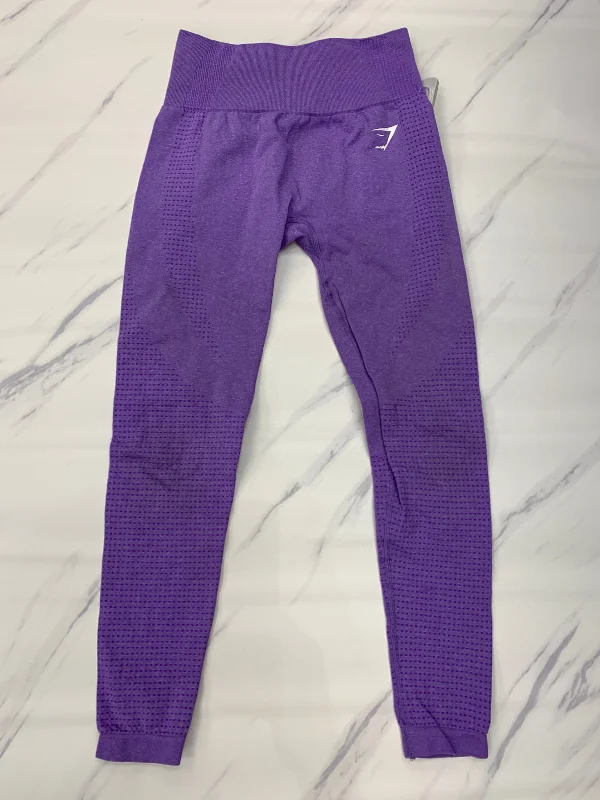 Luxury Fashion Purple Athletic Leggings Gym Shark, Size 6