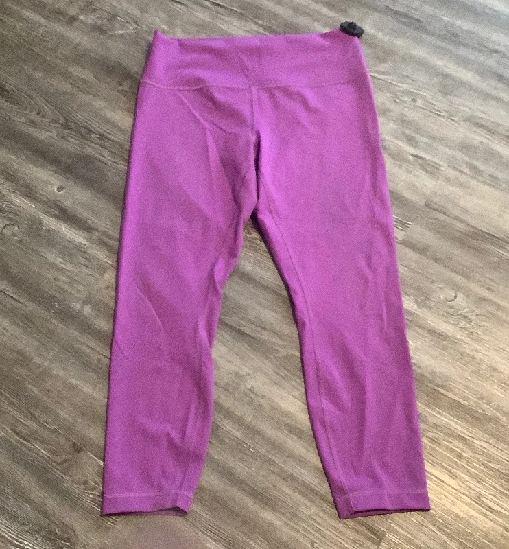 Elegant And Simple Purple Athletic Leggings Lululemon, Size Xl