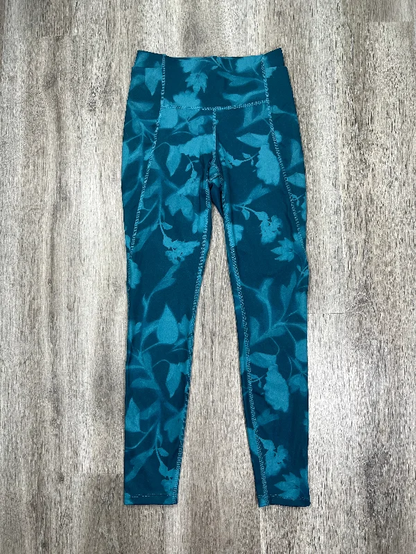Casual Comfort Teal Athletic Leggings All In Motion, Size Xs