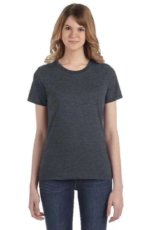 Simple Comfort Gildan Womens Short Sleeve Crewneck T-Shirt - Heather Dark Grey