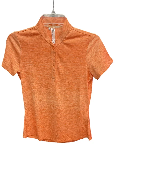 Spiritual Vitality Athletic Top Short Sleeve By Adidas In Orange, Size: Xs