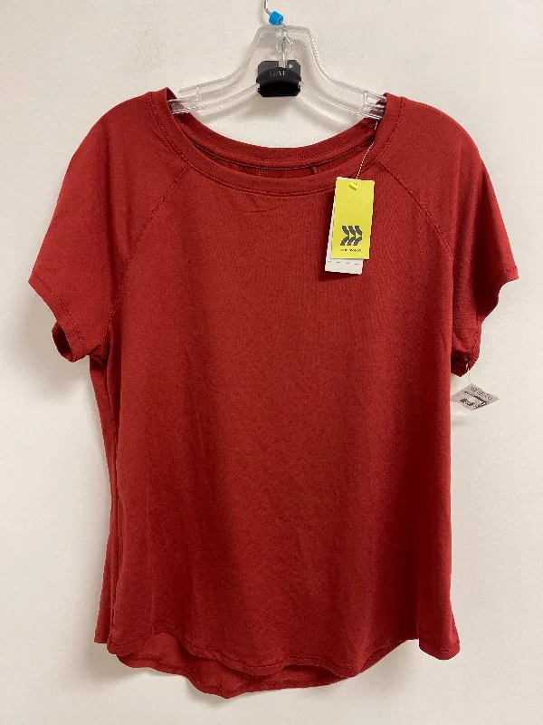 Comfy Chic Wear Athletic Top Short Sleeve By All In Motion In Orange, Size: Xl