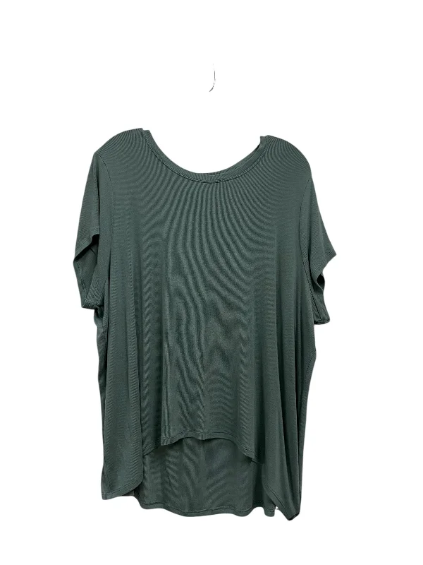 Cozy Fashions Athletic Top Short Sleeve By Athleta In Teal, Size: Xl