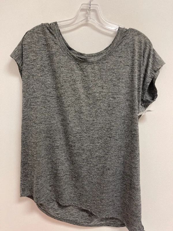Energy Wear Athletic Top Short Sleeve By Champion In Grey, Size: L