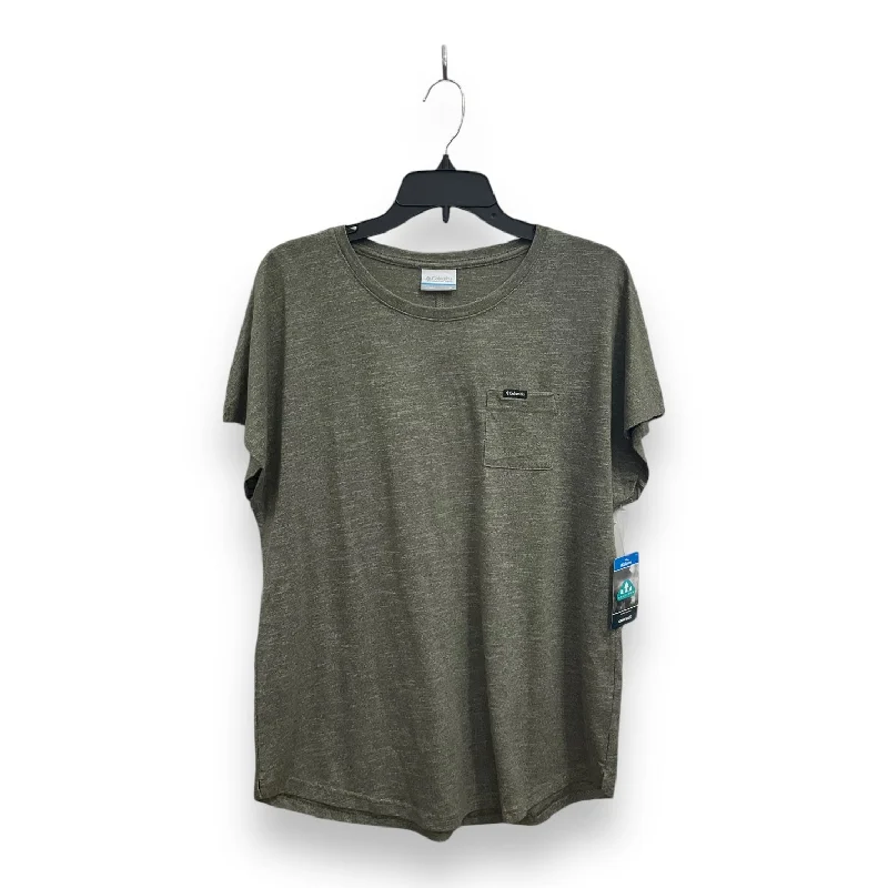 Weekend Wear Athletic Top Short Sleeve By Columbia In Green, Size: Xl