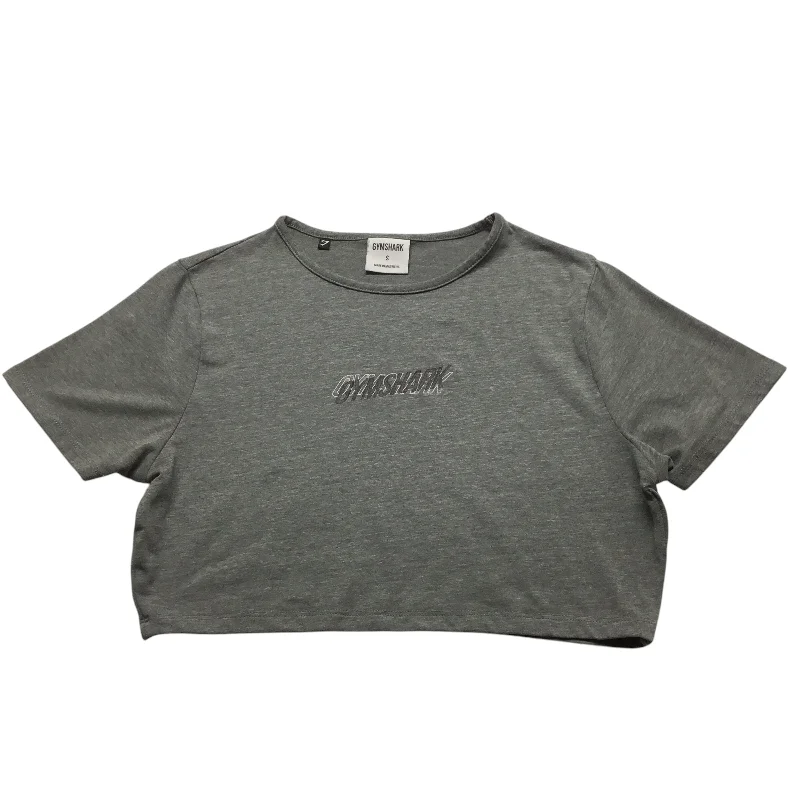 Elegant And Elegant Athletic Top Short Sleeve By Gym Shark In Grey, Size: S