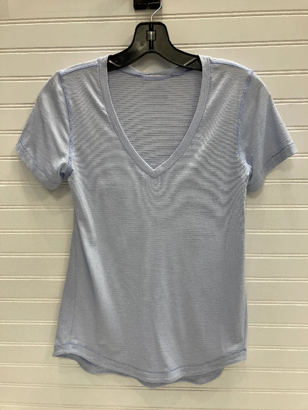 Easy Chic Wear Athletic Top Short Sleeve By Lululemon In Blue, Size: S
