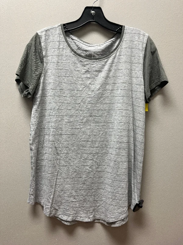 Lazy Style ATHLETIC TOP SS LULULEMON in GREY, Size: M