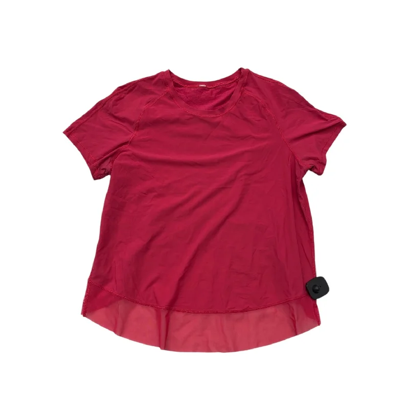 Preview New Products Athletic Top Short Sleeve By Lululemon In Pink, Size: S
