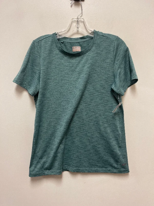 Leisure Travel Athletic Top Short Sleeve By Mondetta In Green, Size: S