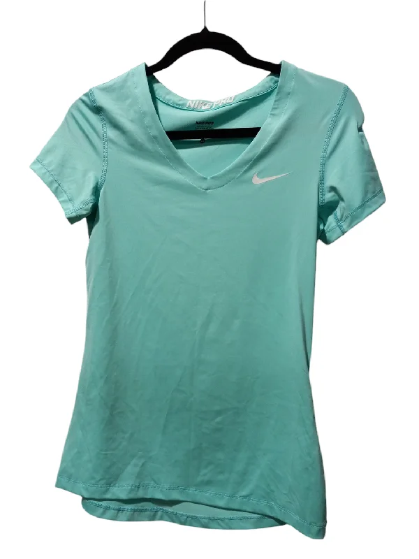 Dressing Tips Athletic Top Short Sleeve By Nike Apparel In Blue, Size: M
