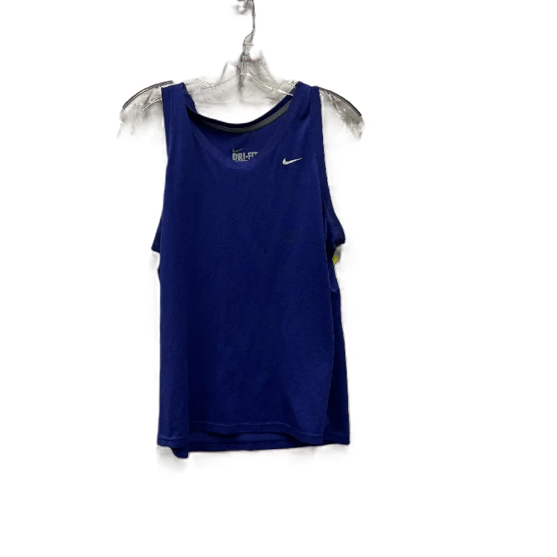 Easy Chic Athletic Top Short Sleeve By Nike In Purple, Size: Xl
