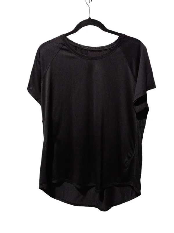 Elegant Temperament Athletic Top Short Sleeve By Tek Gear In Black, Size: Xl