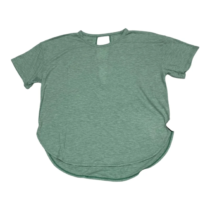 Weekend Comfort Wear Athletic Top Short Sleeve By Under Armour In Green, Size: S
