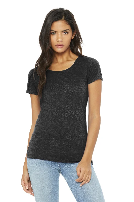 Sporty Elegance Bella + Canvas Womens Short Sleeve Crewneck T-Shirt - Charcoal Black
