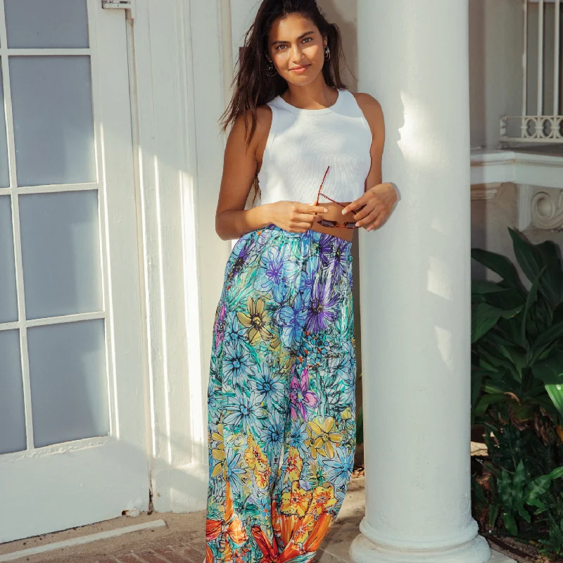 Cute Style Long Wide Leg Pants - Eden