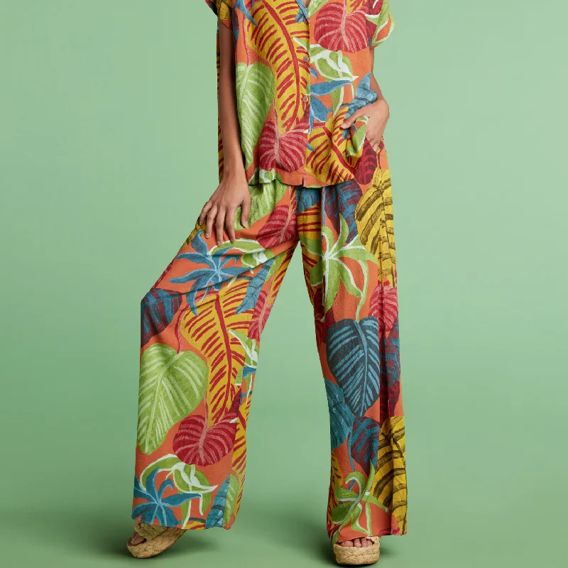Girl Style Long Wide Leg Pants - Sunset Passage