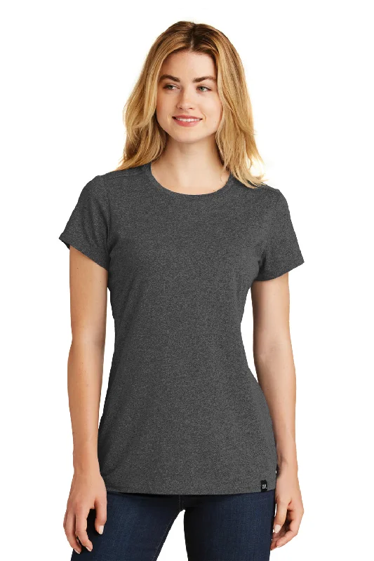 Easygoing Outfits New Era Womens Heritage Short Sleeve Crewneck T-Shirt - Heather Black - Closeout Easygoing Outfits New Era Womens Heritage Short Sleeve Crewneck T-Shirt - Heather Black - Closeout