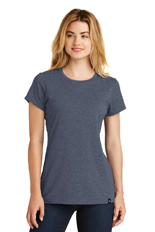Elegant And Lazy New Era Womens Heritage Short Sleeve Crewneck T-Shirt - Heather True Navy Blue - Closeout Elegant And Lazy New Era Womens Heritage Short Sleeve Crewneck T-Shirt - Heather True Navy Blue - Closeout