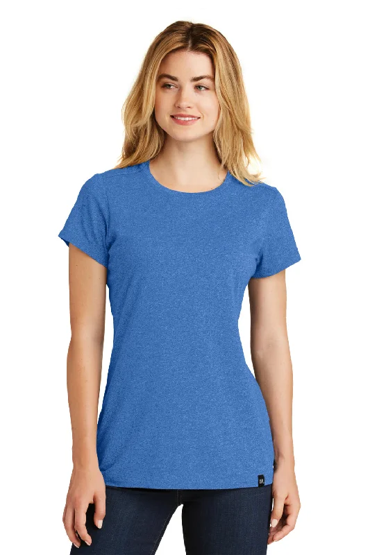 Relaxed Looks New Era Womens Heritage Short Sleeve Crewneck T-Shirt - Heather Royal Blue - Closeout Relaxed Looks New Era Womens Heritage Short Sleeve Crewneck T-Shirt - Heather Royal Blue - Closeout