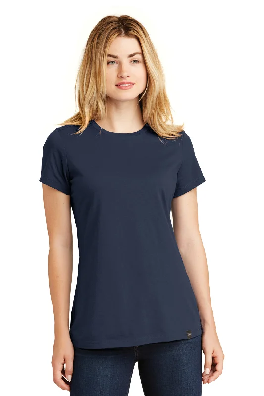 Classic Comfort New Era Womens Heritage Short Sleeve Crewneck T-Shirt - True Navy Blue - Closeout Classic Comfort New Era Womens Heritage Short Sleeve Crewneck T-Shirt - True Navy Blue - Closeout