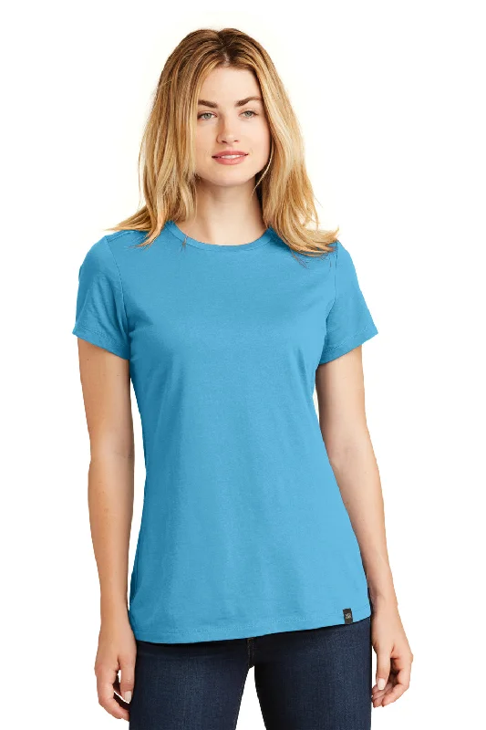 Chic Outfits New Era Womens Heritage Short Sleeve Crewneck T-Shirt - Sky Blue - Closeout