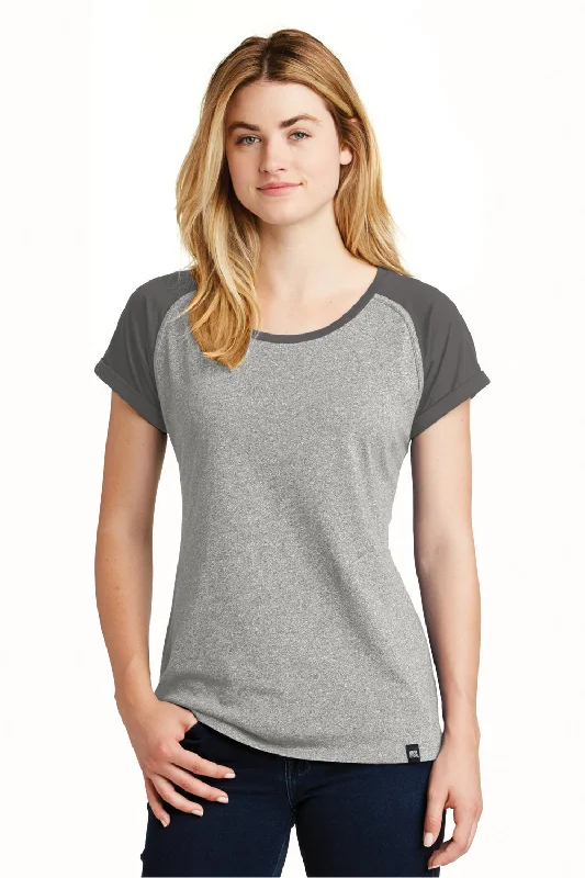 Breathable Comfort New Era Womens Heritage Short Sleeve Crewneck T-Shirt - Graphite Grey/Light Graphite Grey Twist Breathable Comfort New Era Womens Heritage Short Sleeve Crewneck T-Shirt - Graphite Grey/Light Graphite Grey Twist