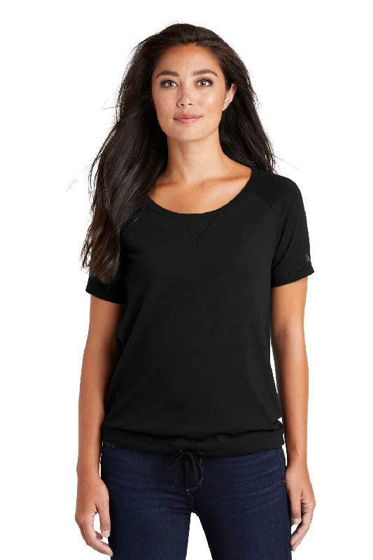 High Street Series New Era Womens Performance Cinch Moisture Wicking Short Sleeve Wide Neck T-Shirt - Black High Street Series New Era Womens Performance Cinch Moisture Wicking Short Sleeve Wide Neck T-Shirt - Black
