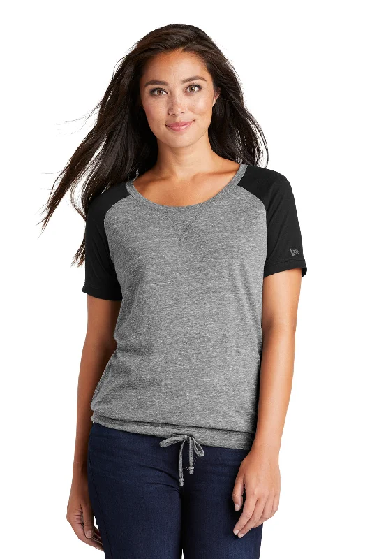 High-quality Design New Era Womens Performance Cinch Moisture Wicking Short Sleeve Wide Neck T-Shirt - Shadow Grey High-quality Design New Era Womens Performance Cinch Moisture Wicking Short Sleeve Wide Neck T-Shirt - Shadow Grey