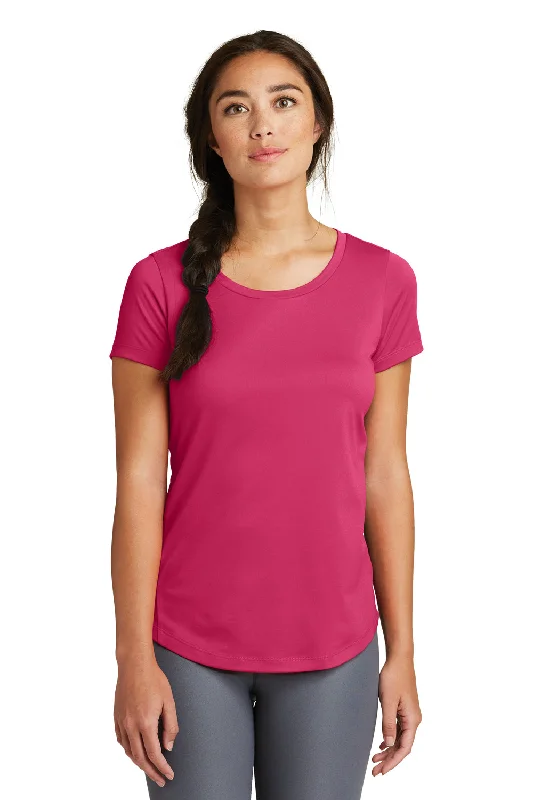 Economic Outlook New Era Womens Series Performance Jersey Moisture Wicking Short Sleeve Crewneck T-Shirt - Deep Pink - Closeout Economic Outlook New Era Womens Series Performance Jersey Moisture Wicking Short Sleeve Crewneck T-Shirt - Deep Pink - Closeout