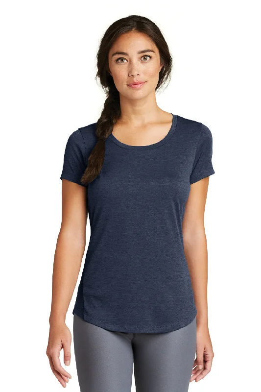 Fashionable Prints New Era Womens Series Performance Jersey Moisture Wicking Short Sleeve Crewneck T-Shirt - Navy Blue
