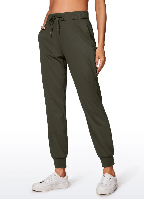 Breezy Outfits Stretch Drawstring Jogger with Pockets 27''