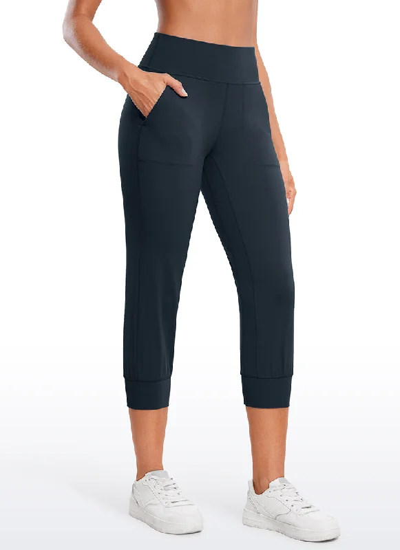 Fashionable Ease Butterluxe High Waist Cropped Joggers 23" with Pockets