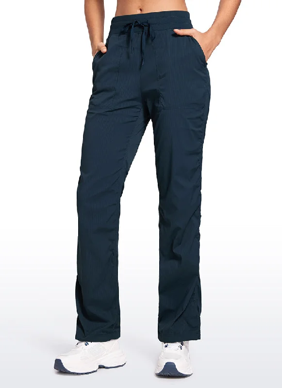 Stylish Casuals Lightweight Workout Straight Leg Pocket Pants 30"