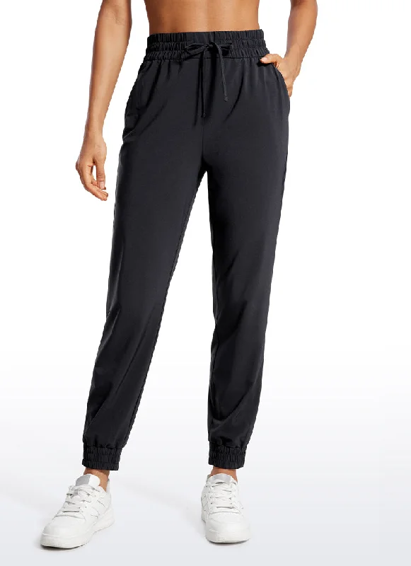 British Fashion Feathery-Fit Soft Casual Workout Joggers with Pockets 28"